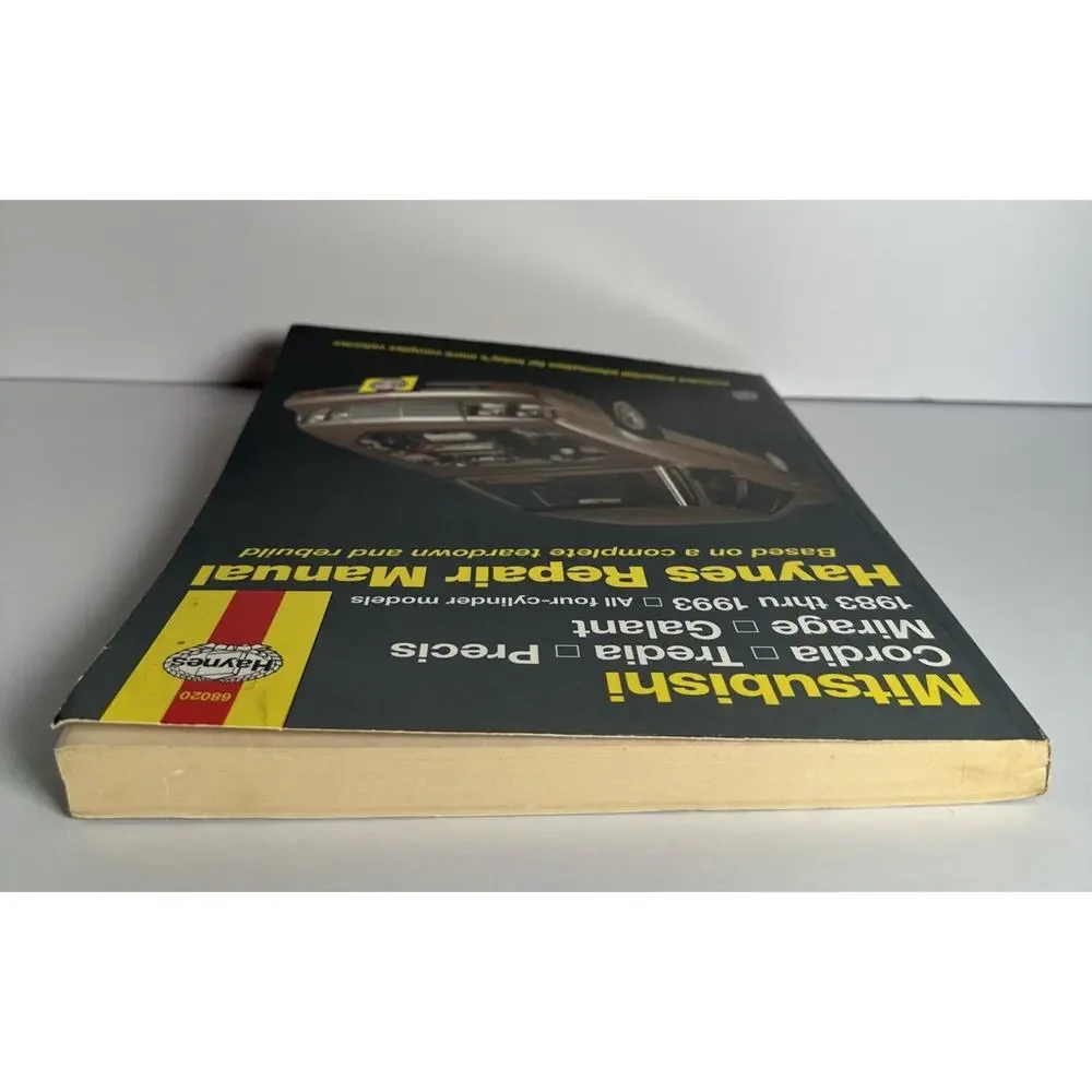 Haynes Repair Manual Mitsubishi Cordia Tredia Precis Mirage Galant 1983-1993